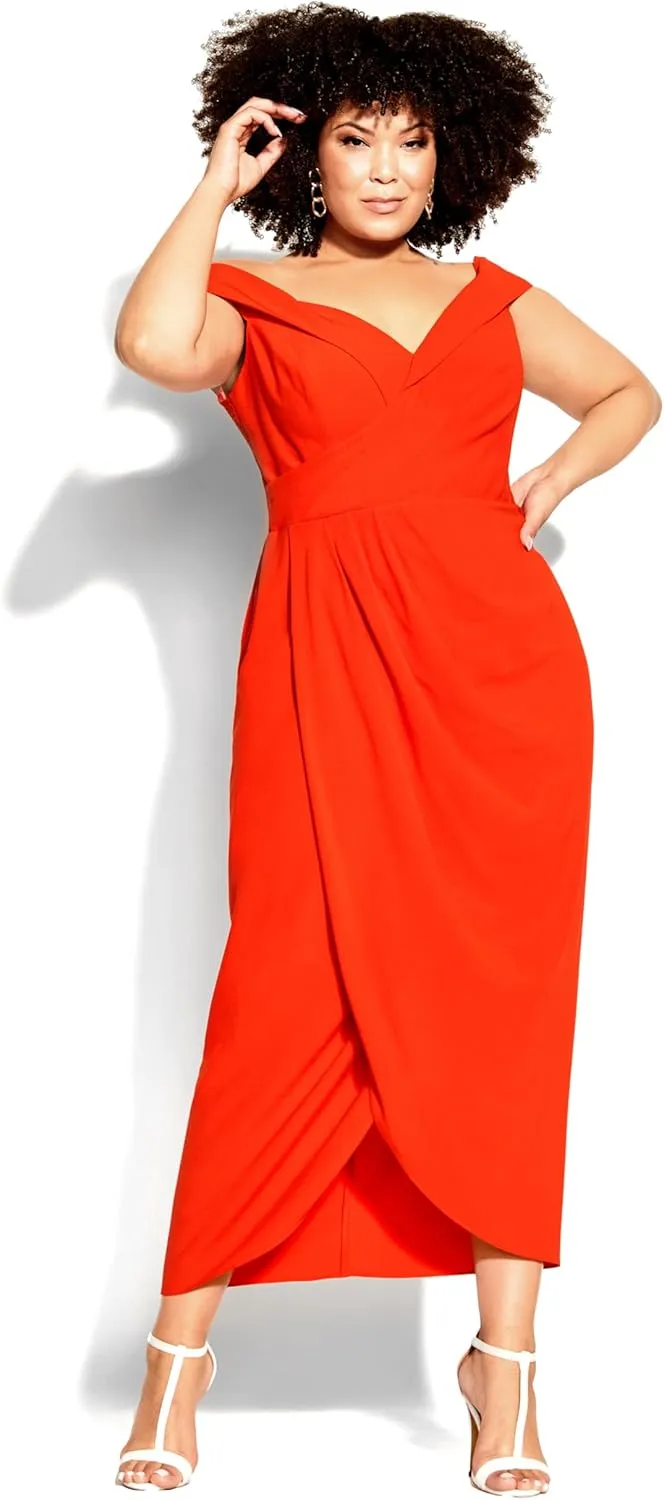 City Chic Women's Plus Size Dress - Ripple Love
