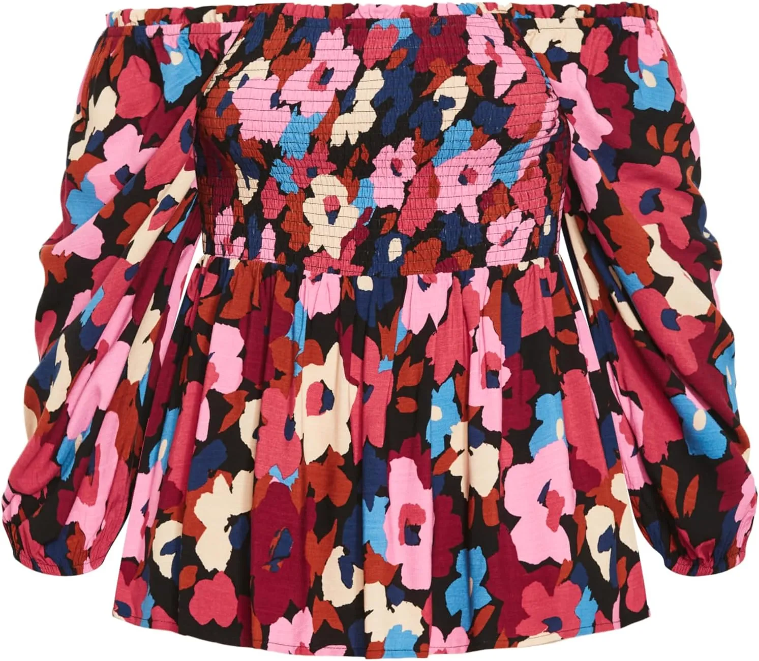 City Chic Women's Plus Size Top - Poppy Print