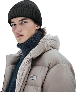 Clakllie Trawler Beanie for Women Men Roll-up Edge Skullcap Soft Warm Fisherman Watch Caps Cuffed Swag Knitted Hat