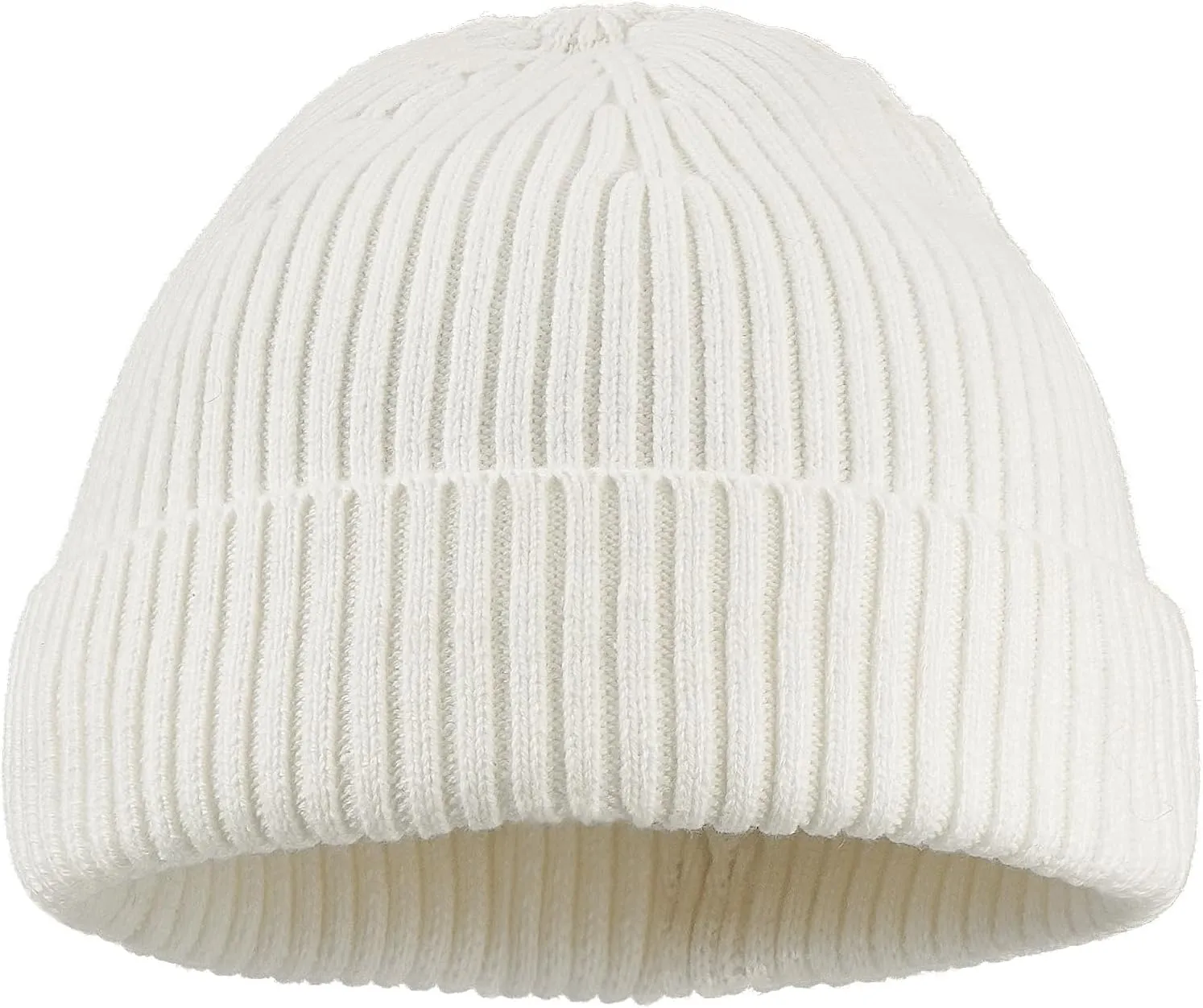 Clakllie Trawler Beanie for Women Men Roll-up Edge Skullcap Soft Warm Fisherman Watch Caps Cuffed Swag Knitted Hat