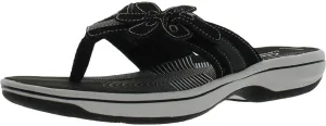 Clarks Unisex BrinkleyFloraH Sneaker, Black, 0 US Women