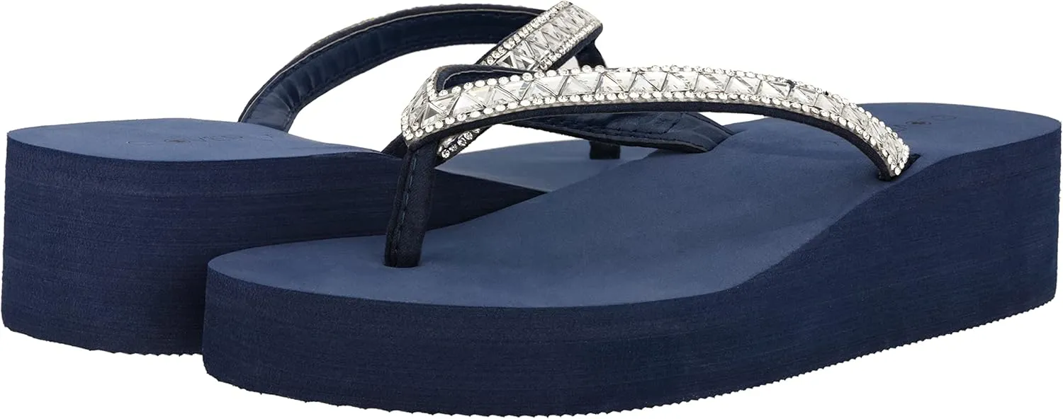 CLOVERLAY Women's Flip Flops Flat Sandals Comfortable Soft Cushion Summer Beach Thong Sandals