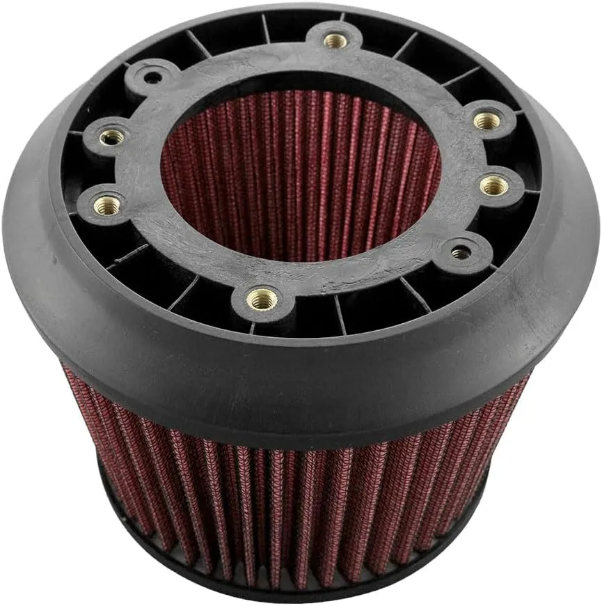 Cnjnor9 1Pc Power Intake Air Filter Kit Red For Honda Apexi Model Car