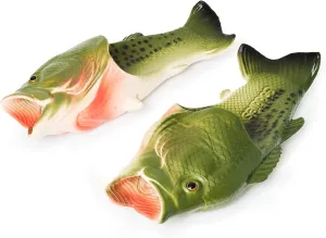 Coddies Fish Flip Flops | The Original Fish Slippers | Funny Gift, Unisex Sandals, Bass Slides, Pool, Beach & Shower Shoes | Men & Women