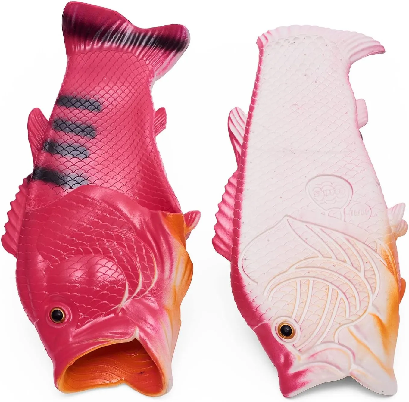 Coddies Fish Flip Flops | The Original Fish Slippers | Funny Gift, Unisex Sandals, Bass Slides, Pool, Beach & Shower Shoes | Men & Women