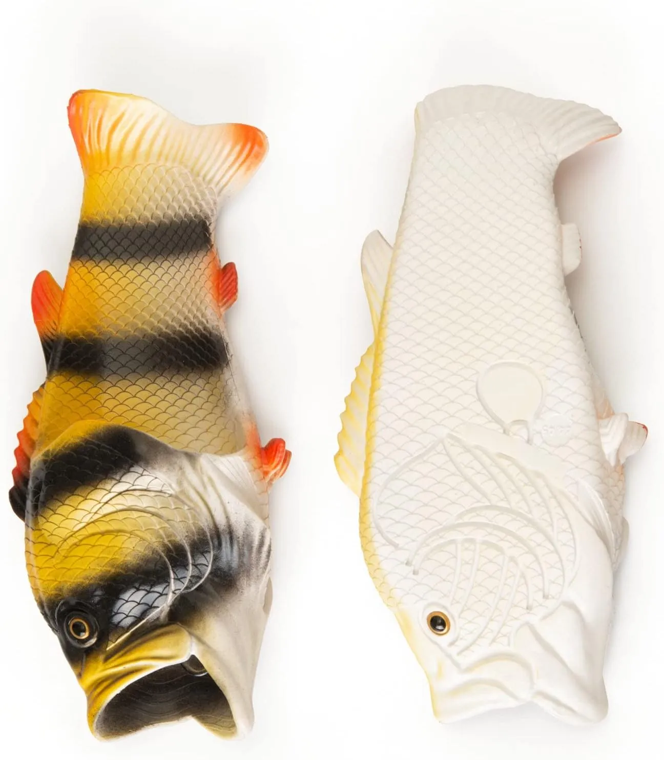 Coddies Fish Flip Flops | The Original Fish Slippers | Funny Gift, Unisex Sandals, Bass Slides, Pool, Beach & Shower Shoes | Men & Women