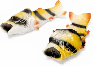 Coddies Fish Flip Flops | The Original Fish Slippers | Funny Gift, Unisex Sandals, Bass Slides, Pool, Beach & Shower Shoes | Men & Women