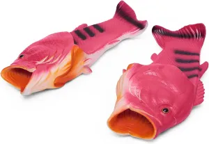 Coddies Fish Flip Flops | The Original Fish Slippers | Funny Gift, Unisex Sandals, Bass Slides, Pool, Beach & Shower Shoes | Men & Women