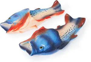 Coddies Fish Flip Flops | The Original Fish Slippers | Funny Gift, Unisex Sandals, Bass Slides, Pool, Beach & Shower Shoes | Men & Women
