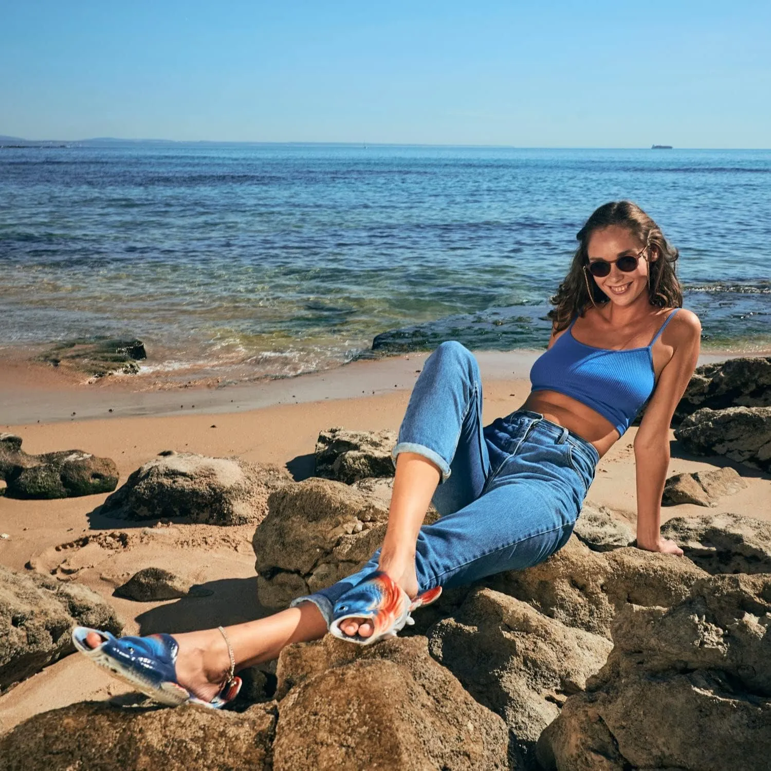 Coddies Fish Flip Flops | The Original Fish Slippers | Funny Gift, Unisex Sandals, Bass Slides, Pool, Beach & Shower Shoes | Men & Women
