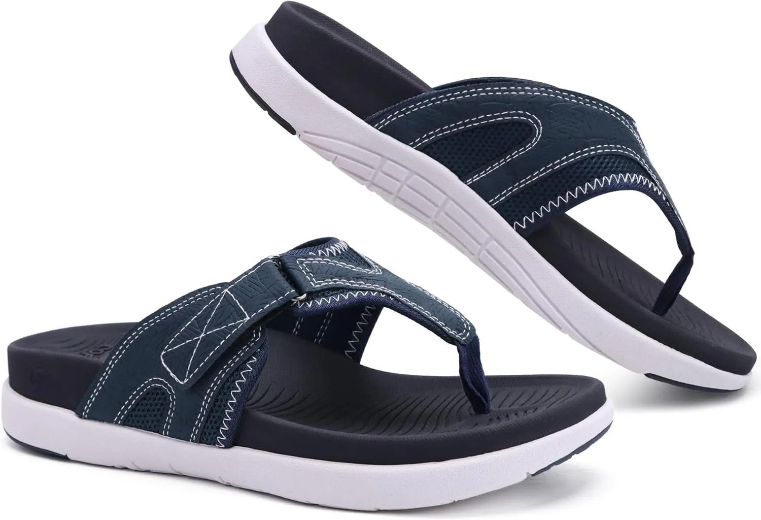 COFACE Flip Flops for Men with Arch Support Comfortable Man Thong Sandals Adjustable Beach Flip-flop Outdoor