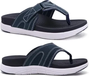 COFACE Flip Flops for Men with Arch Support Comfortable Man Thong Sandals Adjustable Beach Flip-flop Outdoor