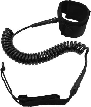 Coiled SUP Leash, 10ft Premium Surfboard Leash Coiled Stand Up Paddle Board Leash, 7mm Thick Leg Rope Strap Ankle Safety Rope for Longboard Surfboards, Stand Up Paddle Board, SUP Replacement