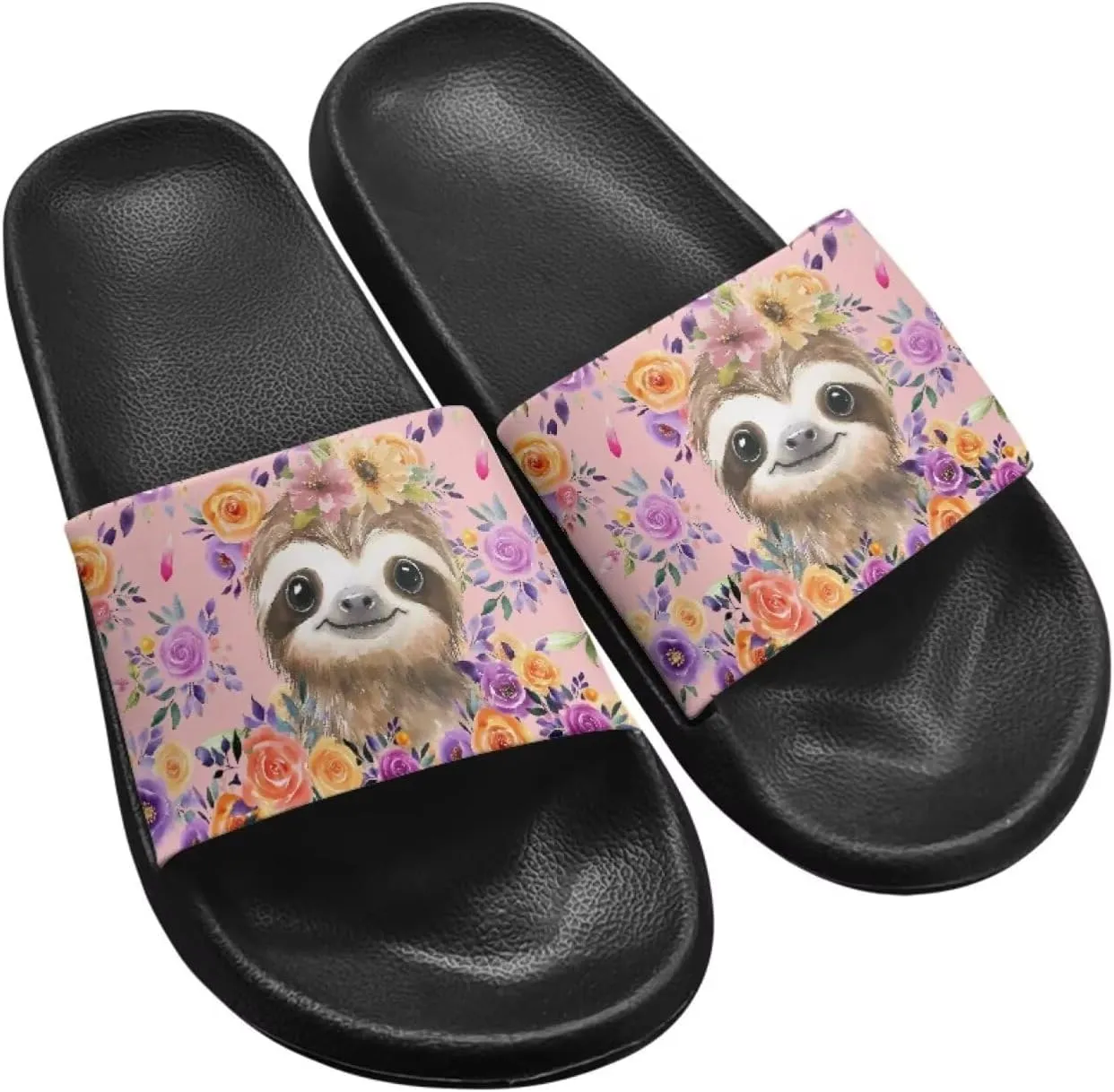 Coloranimal Slippers for Women Summer Beach Sandals House Slippers Shower Shoes Slide Sandals Women Non Slip Beach Shoes