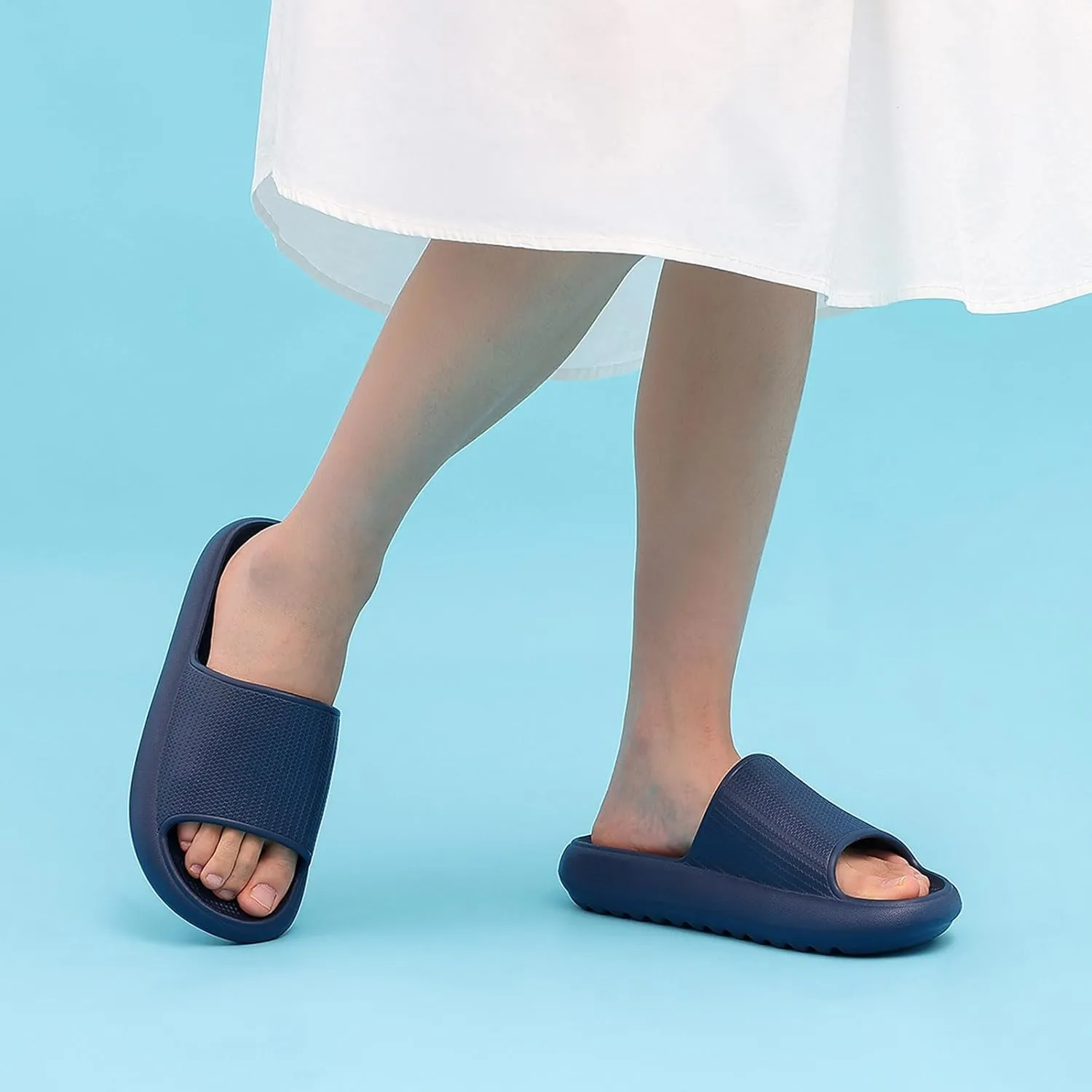 Comwarm Cloud Slide Sandals for Women Men Ultra Comfort Recovery Pillow Slippers Soft Summer Beach Shoes with Low Arch Support