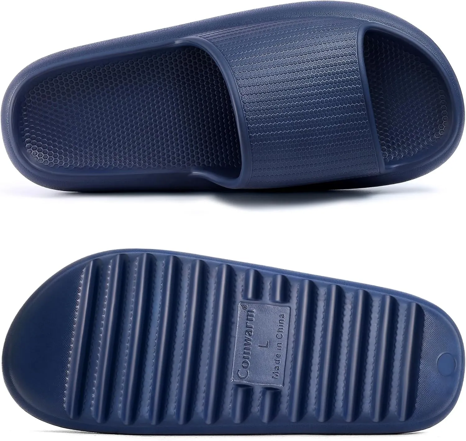 Comwarm Cloud Slide Sandals for Women Men Ultra Comfort Recovery Pillow Slippers Soft Summer Beach Shoes with Low Arch Support