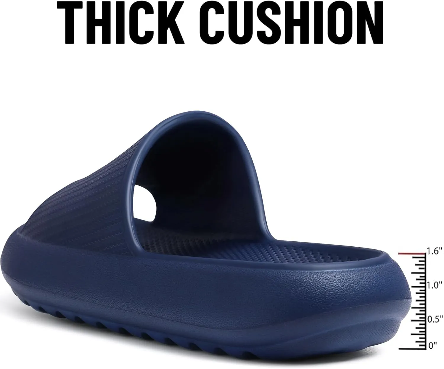Comwarm Cloud Slide Sandals for Women Men Ultra Comfort Recovery Pillow Slippers Soft Summer Beach Shoes with Low Arch Support