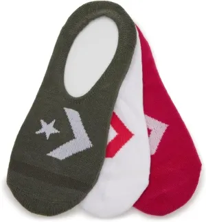 Converse Womens No Show Socks 3 Pack Half Cushion Ultra Low Made For Chucks Shoe Size 6-10
