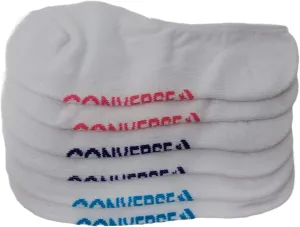Converse Womens No Show Socks 3 Pack Half Cushion Ultra Low Made For Chucks Shoe Size 6-10