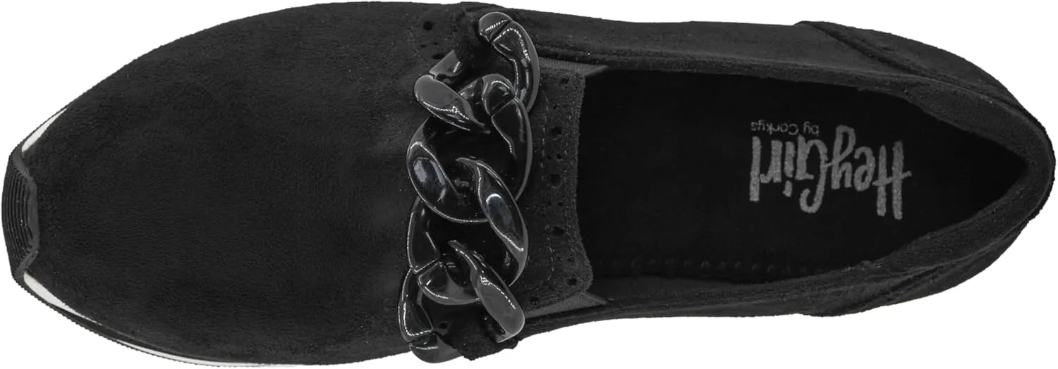 Corkys Footwear So What Slip-On 1.75-inch Platform Sneakers, Cushioned Insoles, Chunky Chain Detail, Comfortable, Stylish, Trendy Footwear