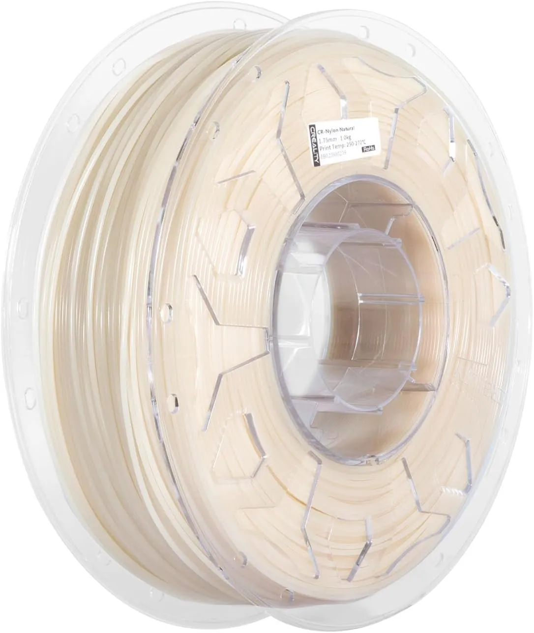 Creality Nylon Filament 1.75mm, 3D Printer Filament, 1.0kg (2.2lbs) Spool, No Warp Enhanced Toughness, Dimensional Accuracy ±0.03mm Printing Filament, for FDM 3D Printers (Nylon)