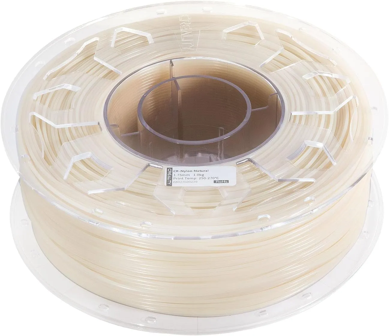 Creality Nylon Filament 1.75mm, 3D Printer Filament, 1.0kg (2.2lbs) Spool, No Warp Enhanced Toughness, Dimensional Accuracy ±0.03mm Printing Filament, for FDM 3D Printers (Nylon)