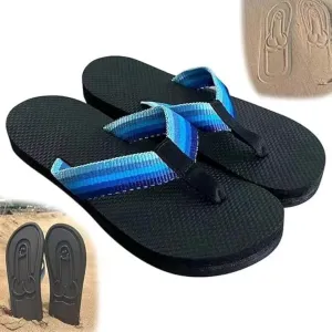 Creative Flip Flops - Funny Beach Sandals with Hidden Design - Quick-Dry Slides for Men - Novelty Gag Gift
