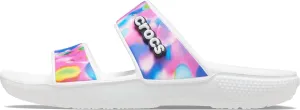 Crocs Unisex Classic Tie Dye Two-Strap Sandals Slide