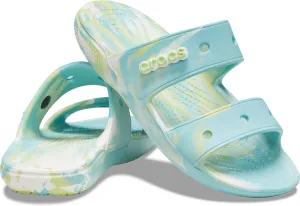 Crocs Unisex Classic Tie Dye Two-Strap Sandals Slide
