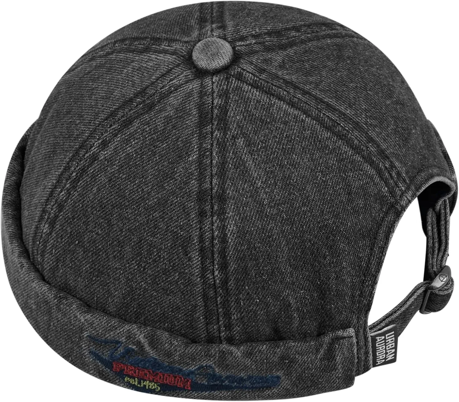 Croogo Denim Docker Hat Fashion Brimless Beanie Hat Retro Worker Skull Cap Rolled Cuff Sailor Cap Hip Hop Dancing Watch Cap