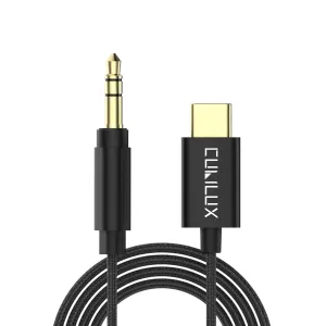 Cubilux USB C Audio Cable with 192KHz DAC for Car Radio, Speaker for iPhone 15 Pro Max, Samsung S25/S24/S23/S22, Z Fold/Flip 6/5/4, Pixel 9/8/7/6 Pro, Moto, iPad, Type C to 3.5mm Male AUX Cord, 4 FT