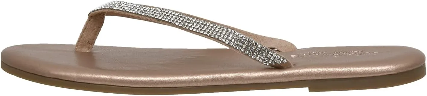CUSHIONAIRE Women's Ciara Jeweled Flip Flop Sandal with Memory Foam
