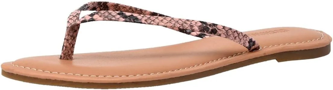 CUSHIONAIRE Women's Cora Flat Flip Flop Sandal with  Comfort