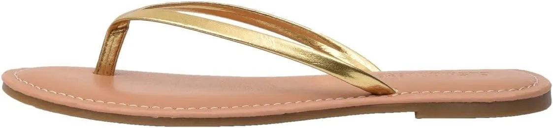 CUSHIONAIRE Women's Cora Flat Flip Flop Sandal with  Comfort