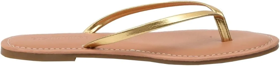 CUSHIONAIRE Women's Cora Flat Flip Flop Sandal with  Comfort