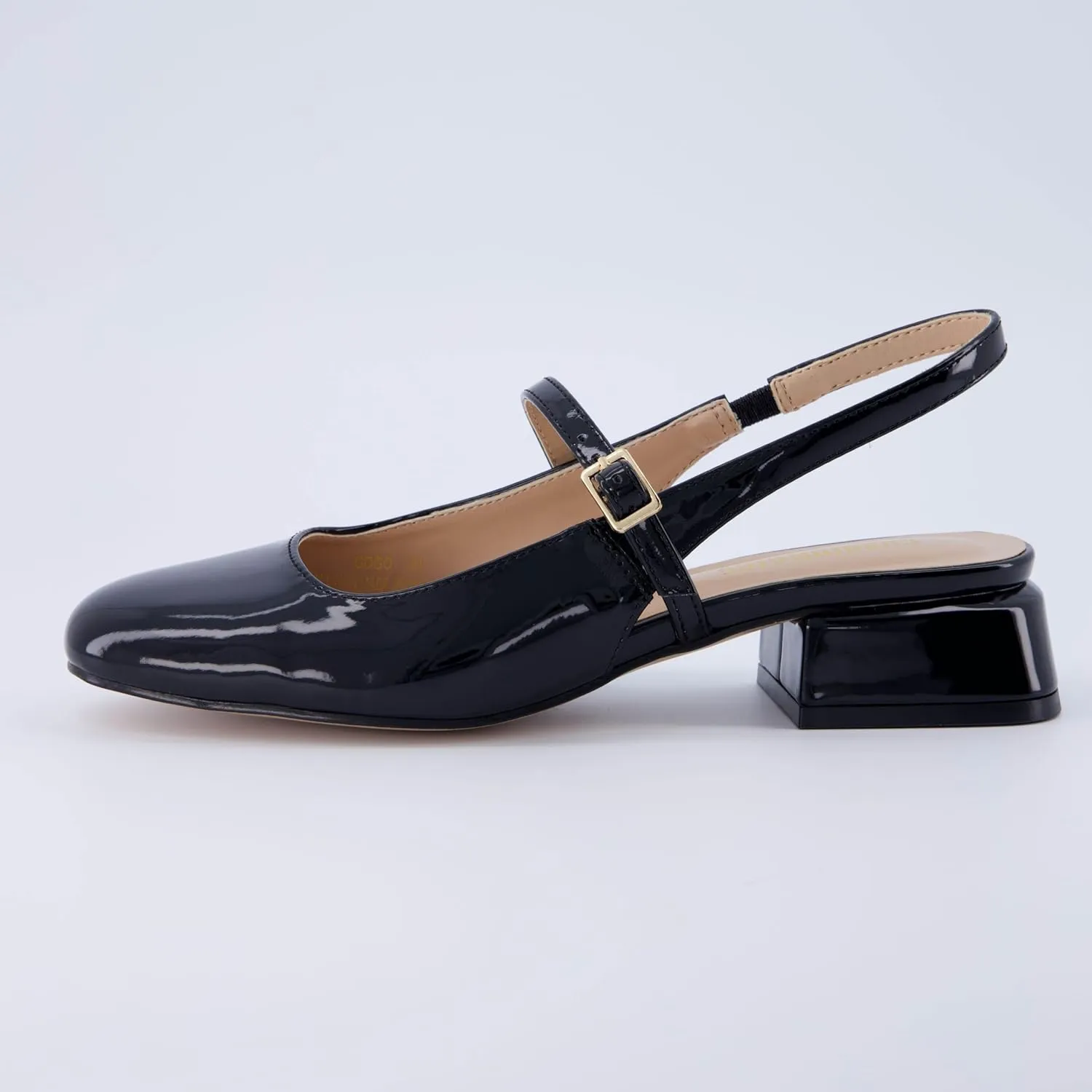 CUSHIONAIRE Women's Gogo Round Toe Mary Jane Dress Shoe  Memory Foam, Wide Widths Available