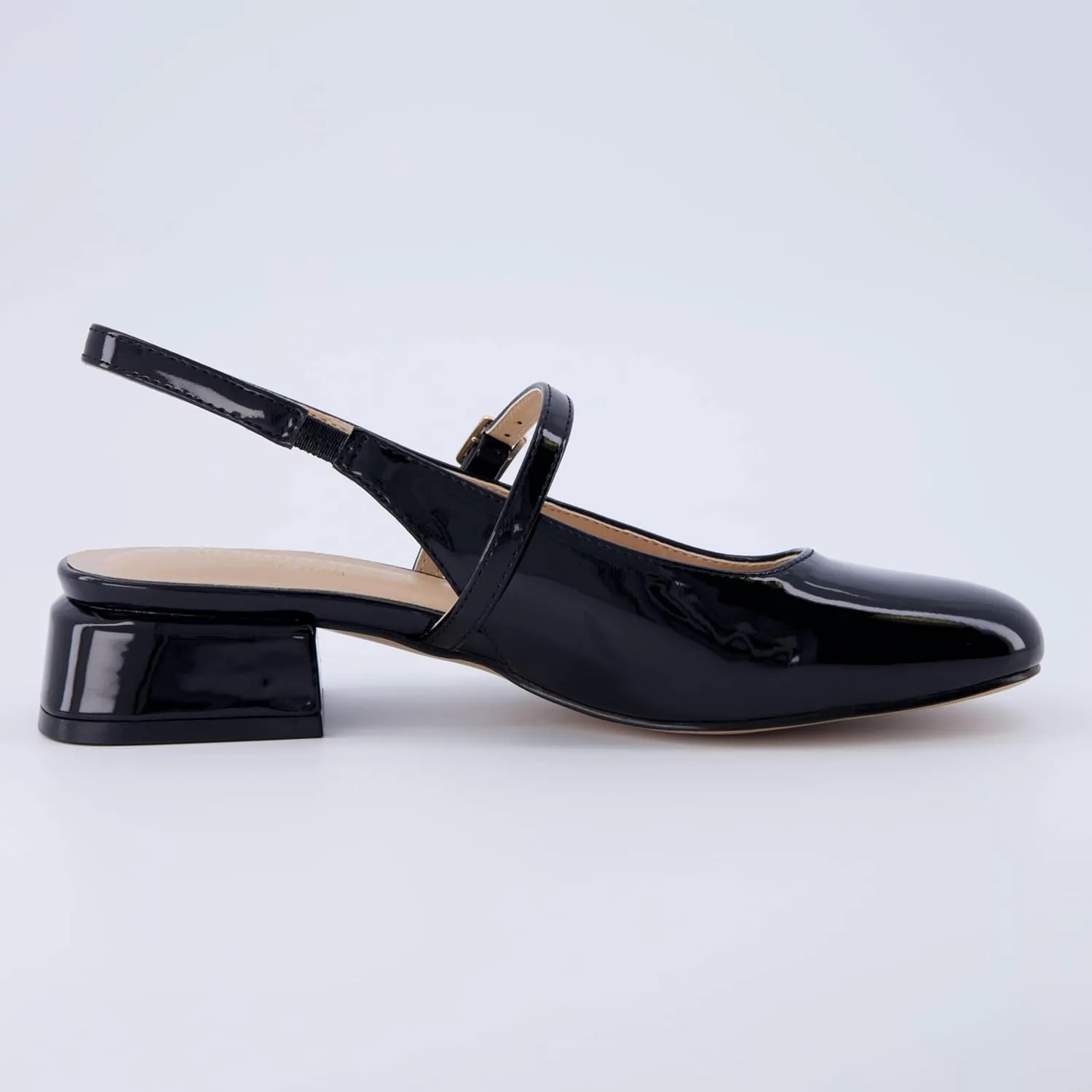 CUSHIONAIRE Women's Gogo Round Toe Mary Jane Dress Shoe  Memory Foam, Wide Widths Available