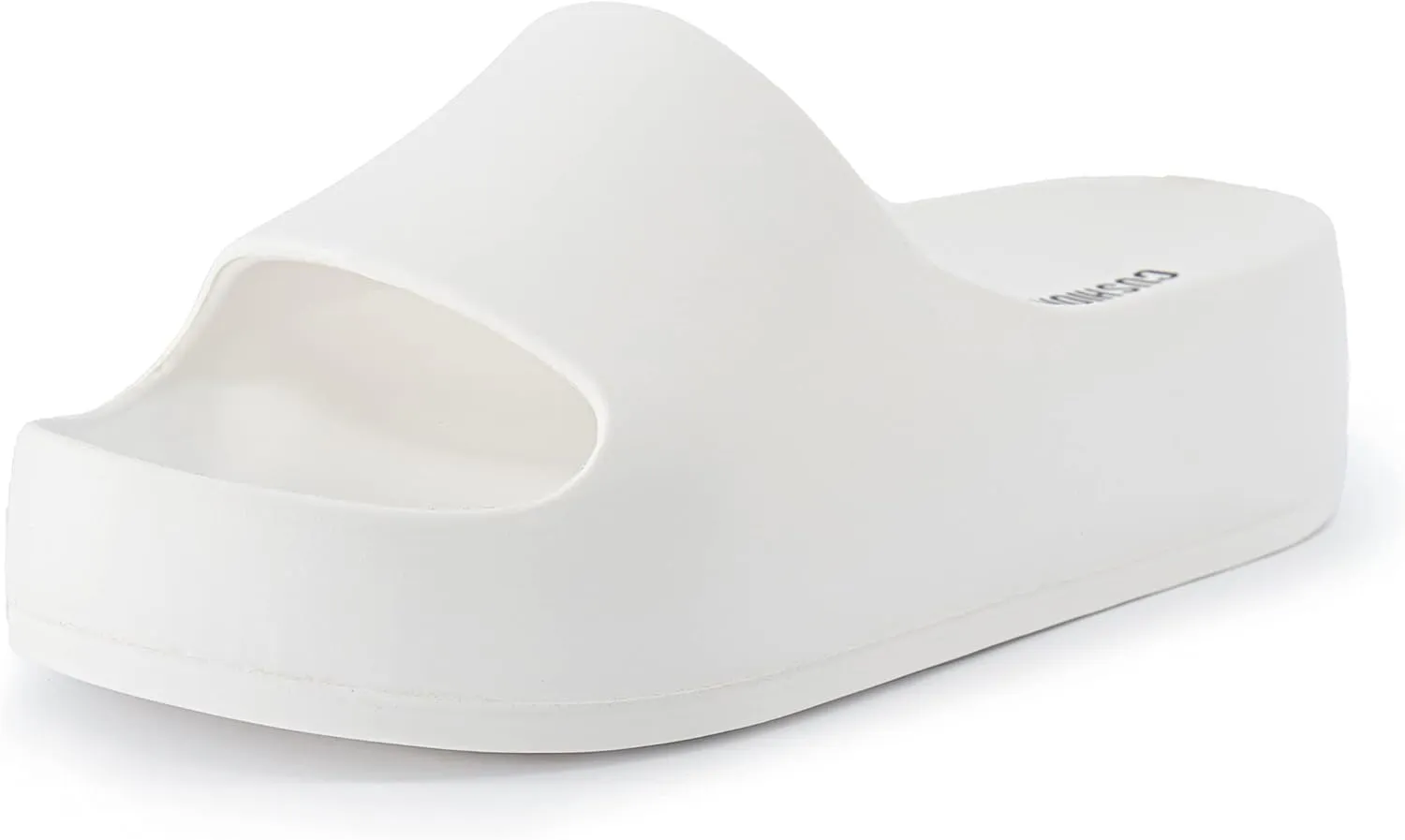 CUSHIONAIRE Women's Ninja platform slide sandal with  Comfort