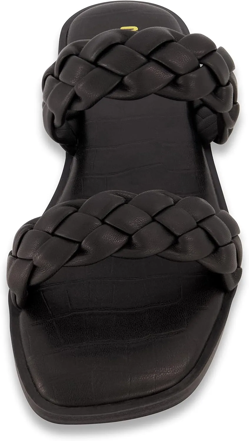CUSHIONAIRE Women's Vicki braided slide sandal  Memory Foam, Wide Widths Available