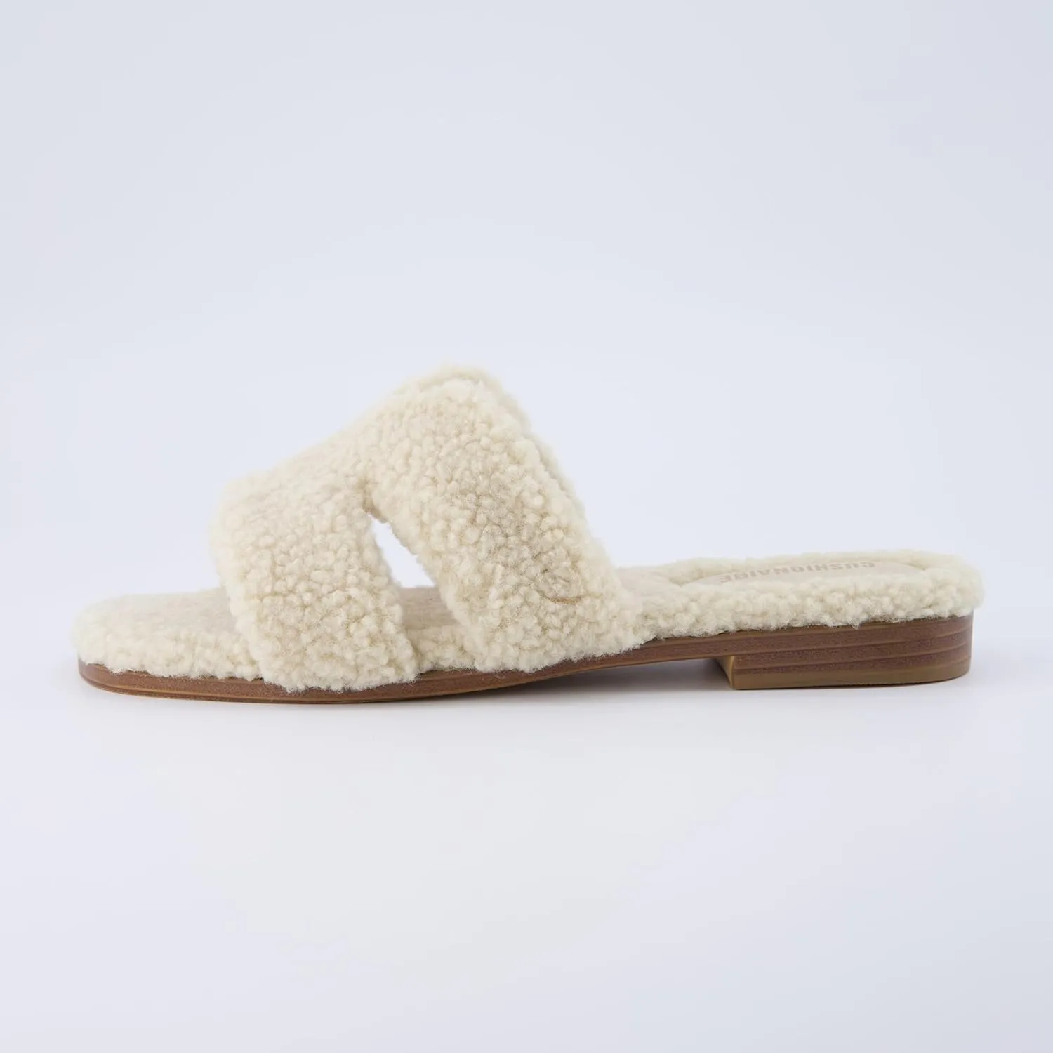CUSHIONAIRE Women's Visa cozy slide sandal  Memory Foam, Wide Widths Available
