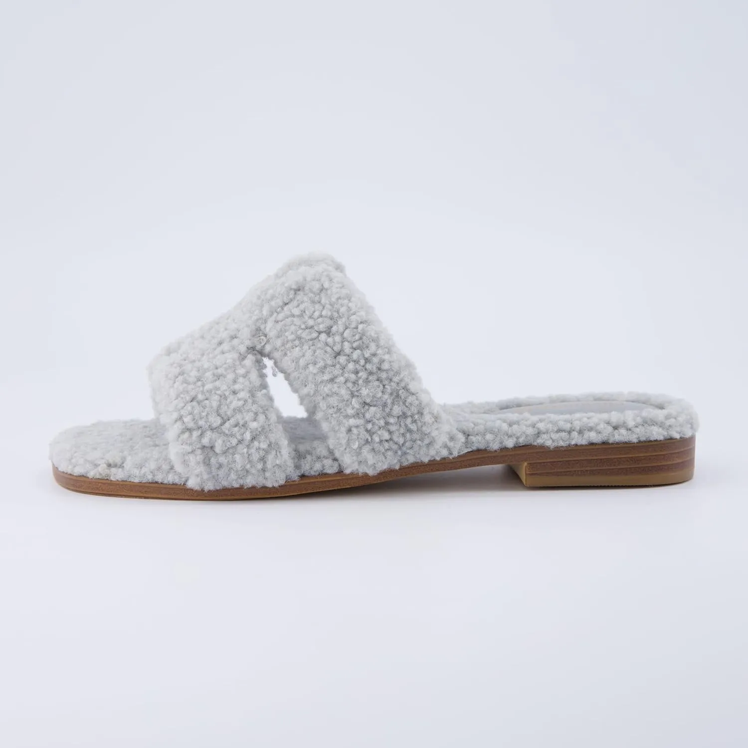 CUSHIONAIRE Women's Visa cozy slide sandal  Memory Foam, Wide Widths Available