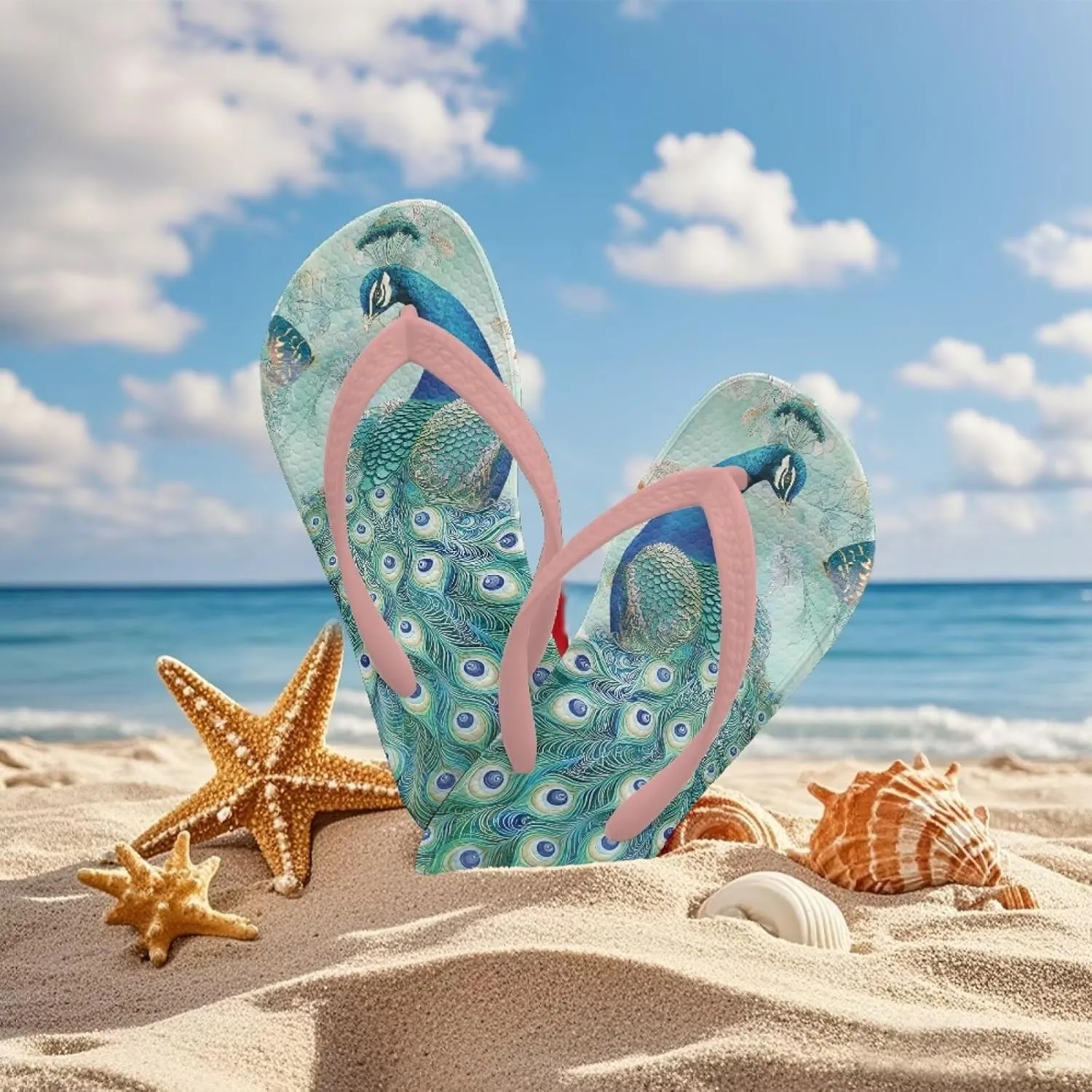 Cute Animal Flip Flop Sandal Water Shoes - Beach Slides Slip-on Quick Dry Thong Sandals for Boys