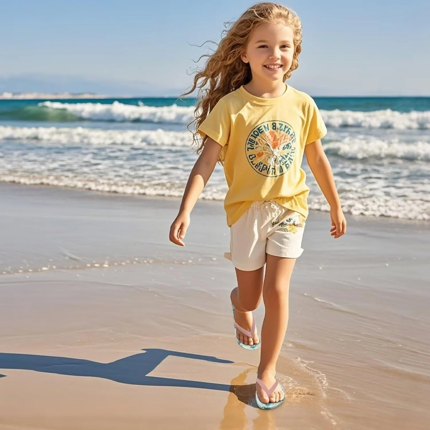 Cute Animal Flip Flop Sandal Water Shoes - Beach Slides Slip-on Quick Dry Thong Sandals for Boys