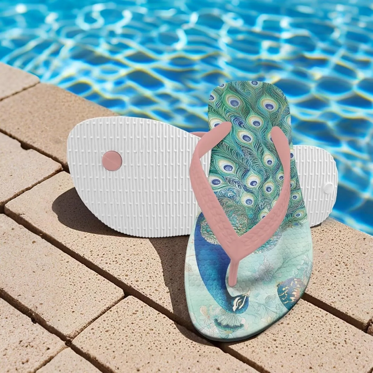 Cute Animal Flip Flop Sandal Water Shoes - Beach Slides Slip-on Quick Dry Thong Sandals for Boys