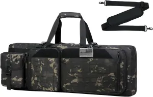 DBTAC Urban Classic Tactical Double Long Gun Bag Soft Rifle Case Pistol Transportation Case w/Backpack Strap for Range Shooting Outdoor Hunting | 32" 36" 42" 48"