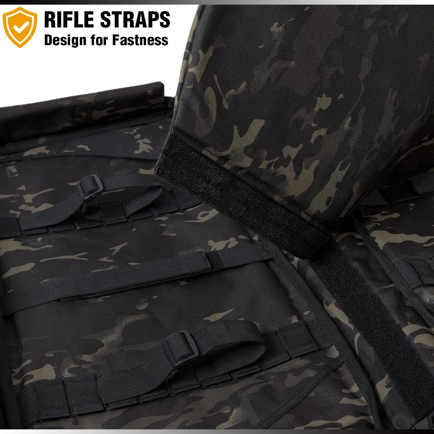 DBTAC Urban Classic Tactical Double Long Gun Bag Soft Rifle Case Pistol Transportation Case w/Backpack Strap for Range Shooting Outdoor Hunting | 32" 36" 42" 48"