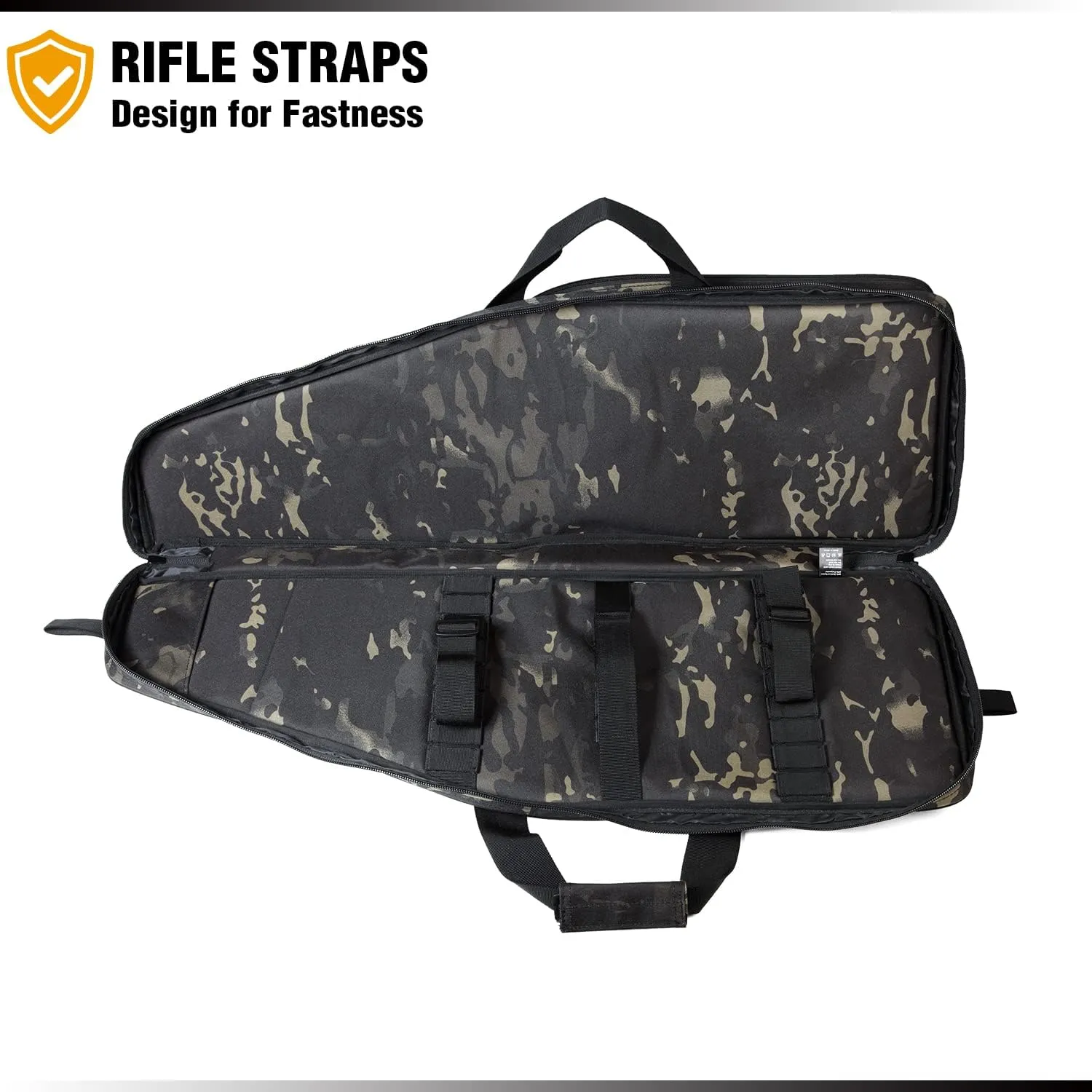 DBTAC Urban Classic Tactical Single Scoped Long Gun Bag Soft Rifle Case for Shooting Range Outdoor Hunting | US Flag Patch   Universal Gun Holder Included | 35" 41"