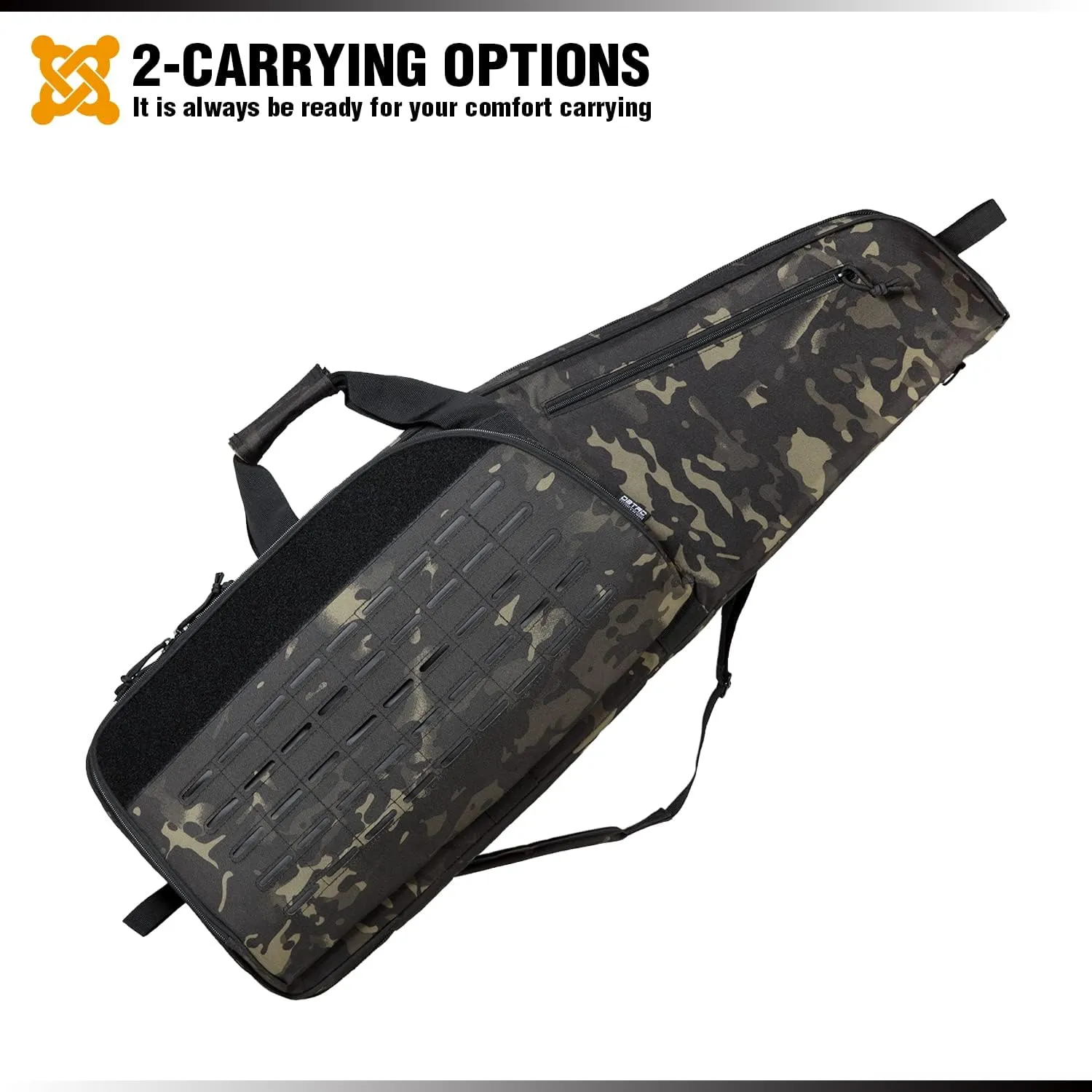 DBTAC Urban Classic Tactical Single Scoped Long Gun Bag Soft Rifle Case for Shooting Range Outdoor Hunting | US Flag Patch   Universal Gun Holder Included | 35" 41"