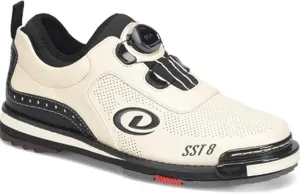 Dexter Mens SST 8 BOA MC Bowling Shoes (for Right and Left Handed Bowlers. Men's Shoe Sizing) - Parchment/Black 14