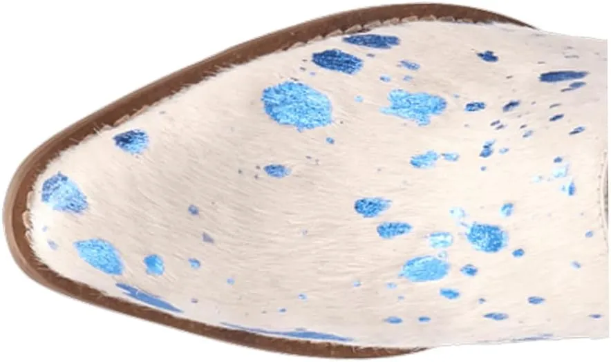 Dingo Womens Cash Cow Mule Clogs Casual - Blue, White